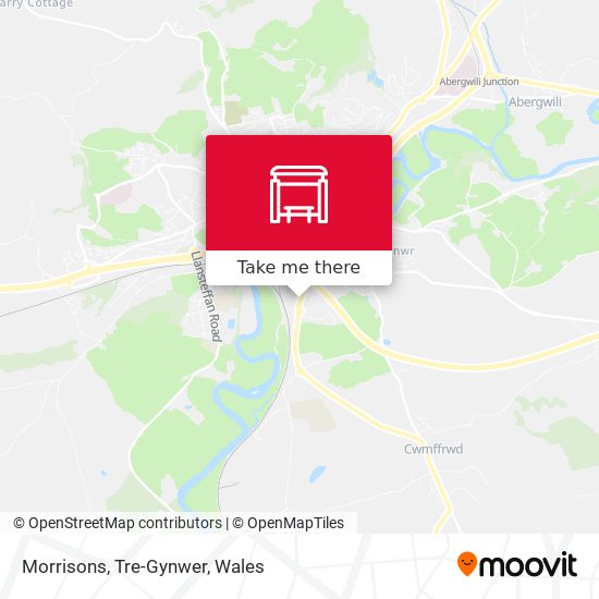 Morrisons, Tre-Gynwer map