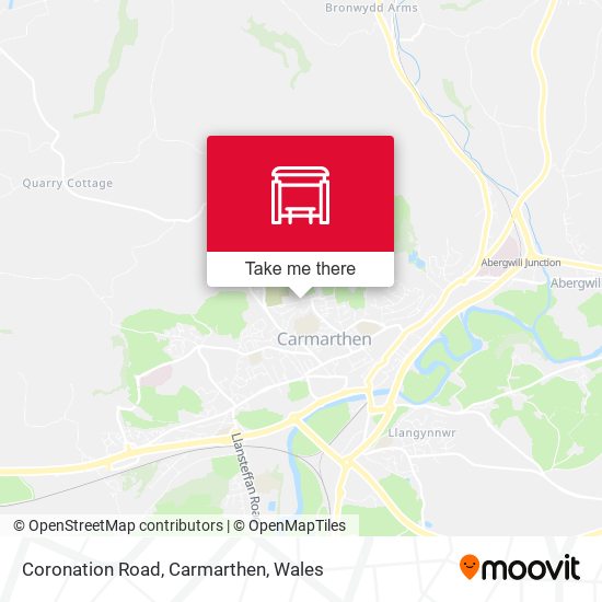 Coronation Road, Carmarthen map