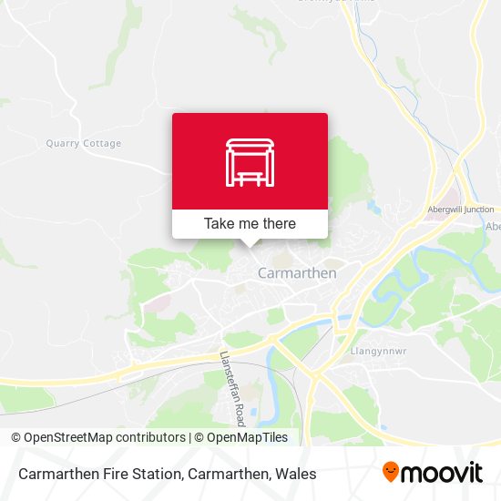 Carmarthen Fire Station, Carmarthen map