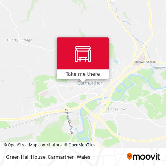 Green Hall House, Carmarthen map