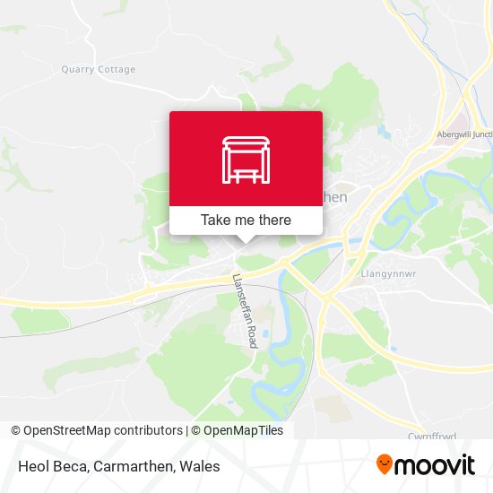 Heol Beca, Carmarthen map
