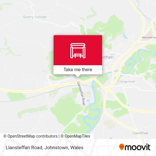 Llansteffan Road, Johnstown map