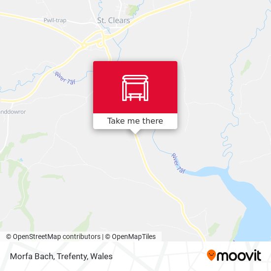 Morfa Bach, Trefenty map