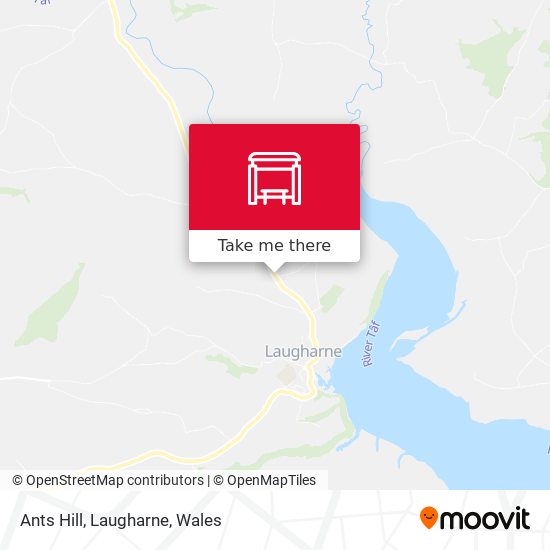 Ants Hill, Laugharne map