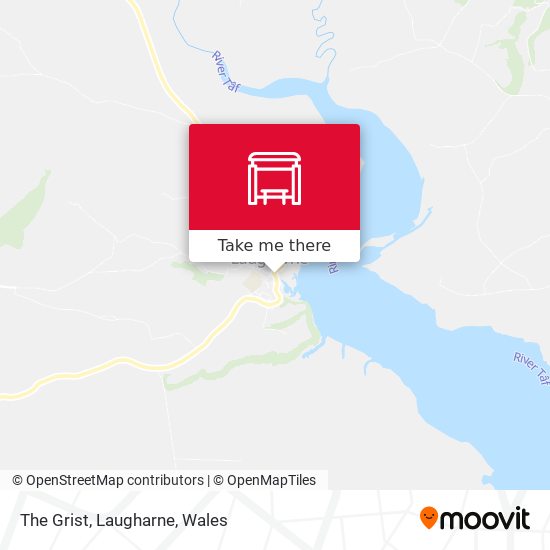 The Grist, Laugharne map