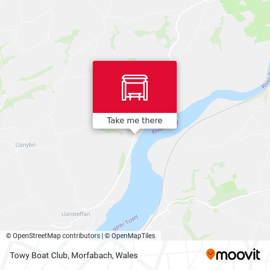 Towy Boat Club, Morfabach map