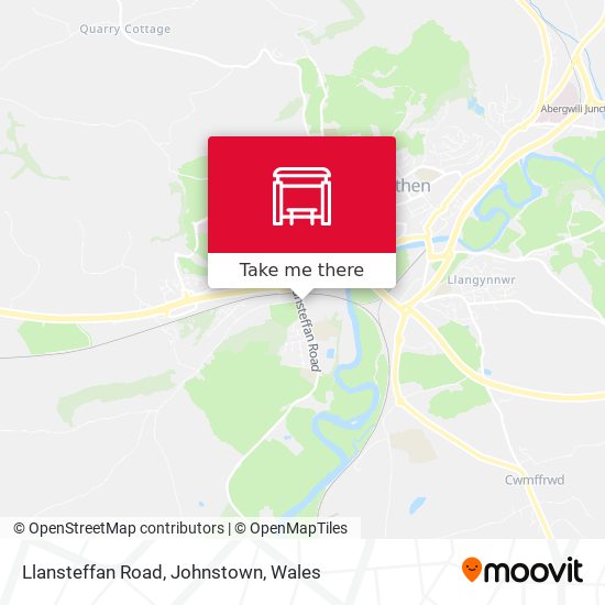 Llansteffan Road, Johnstown map