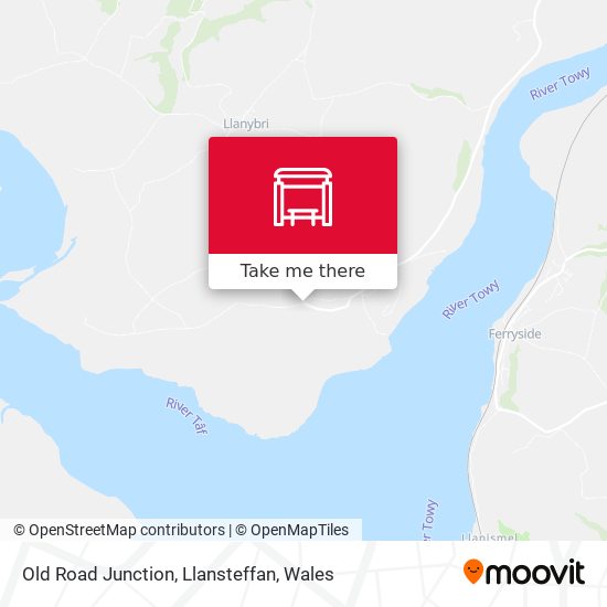 Old Road Junction, Llansteffan map