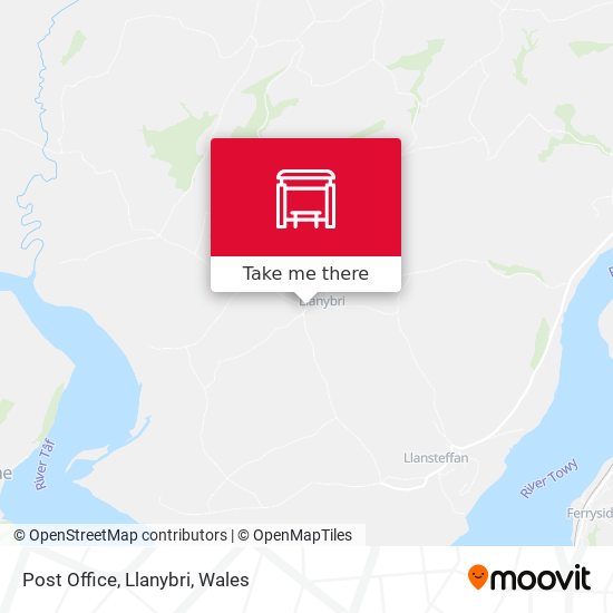 Post Office, Llanybri map