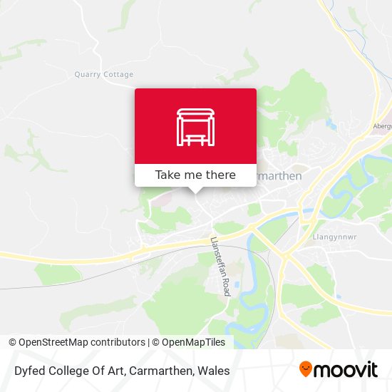 Dyfed College Of Art, Carmarthen map