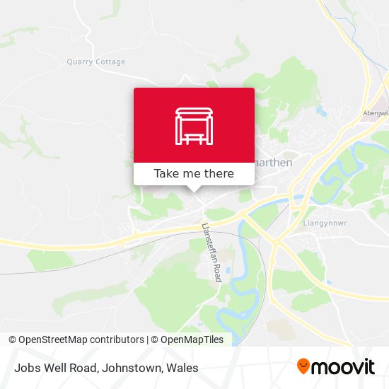 Jobs Well Road, Johnstown map