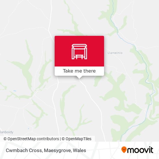 Cwmbach Cross, Maesygrove map