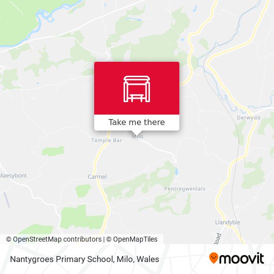 Nantygroes Primary School, Milo map