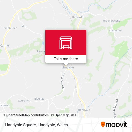 Llandybie Square, Llandybie map