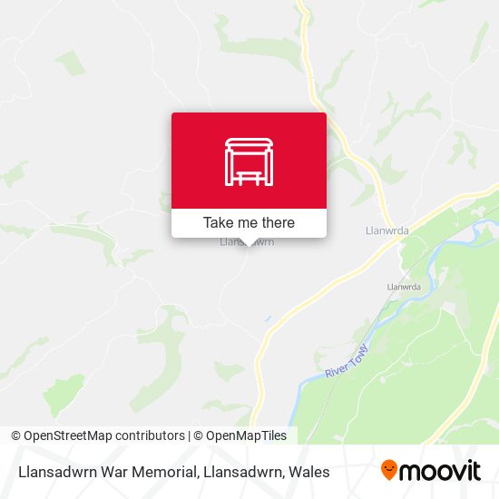 Llansadwrn War Memorial, Llansadwrn map