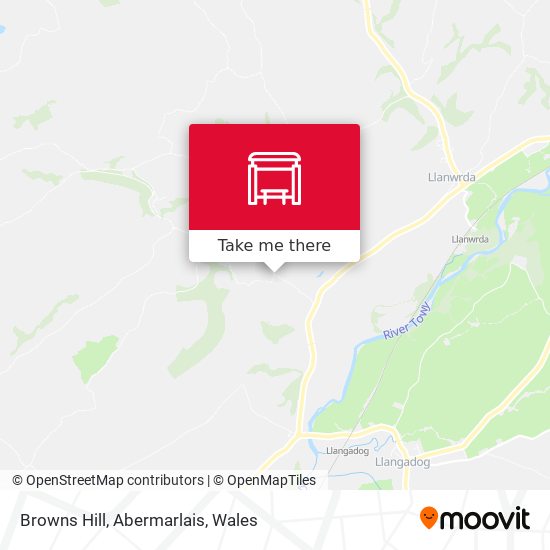 Browns Hill, Abermarlais map
