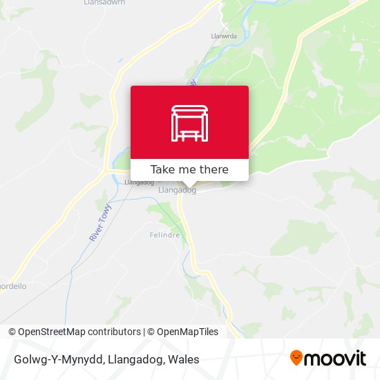Golwg-Y-Mynydd, Llangadog map