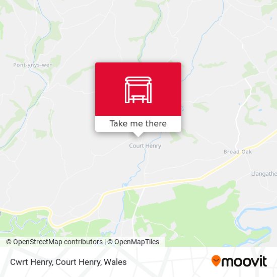 Cwrt Henry, Court Henry map
