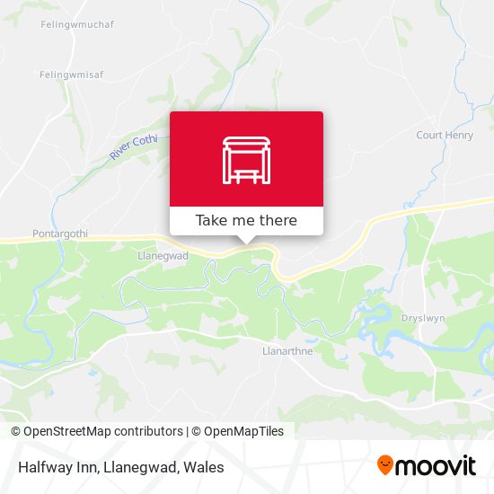 Halfway Inn, Llanegwad map