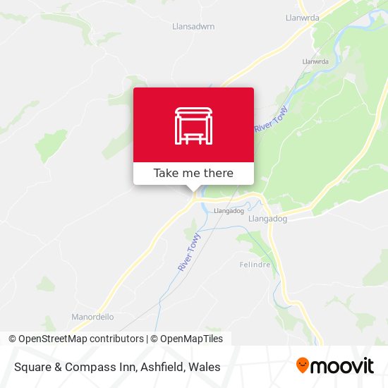 Square & Compass Inn, Ashfield map