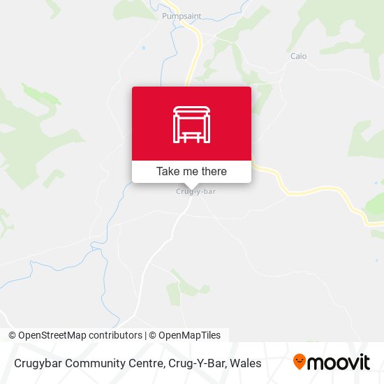 Crugybar Community Centre, Crug-Y-Bar map
