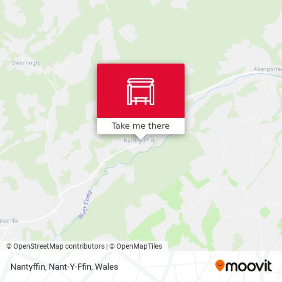 Nantyffin, Nant-Y-Ffin map