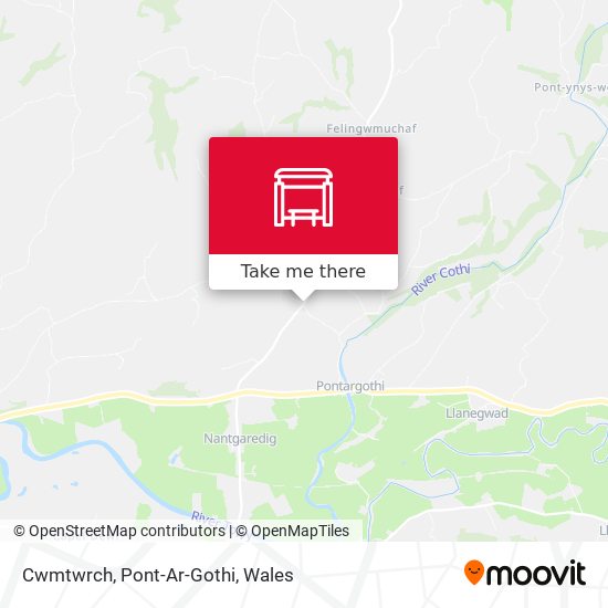 Cwmtwrch, Pont-Ar-Gothi map