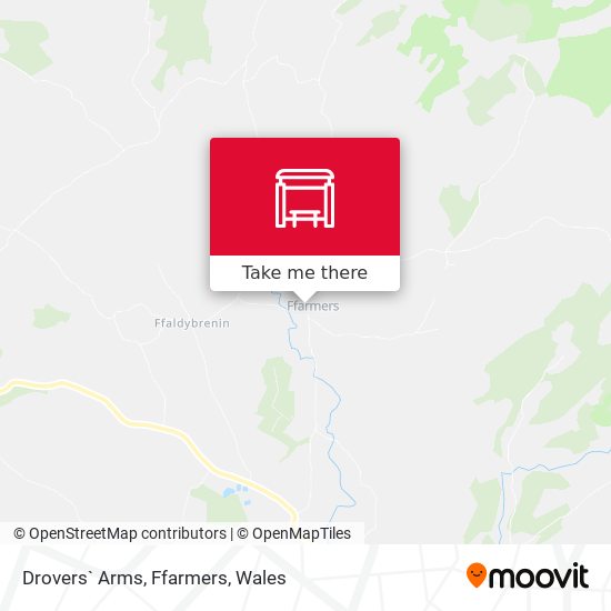 Drovers` Arms, Ffarmers map
