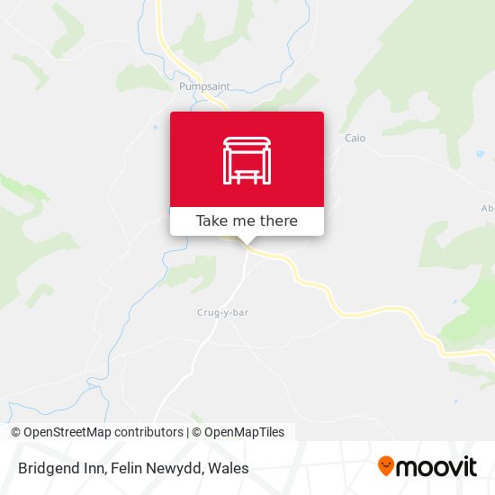 Bridgend Inn, Felin Newydd map
