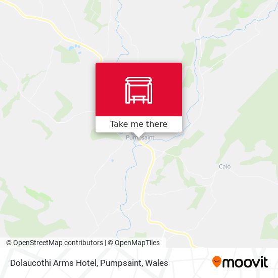 Dolaucothi Arms Hotel, Pumpsaint map