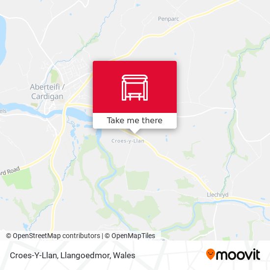 Croes-Y-Llan, Llangoedmor map