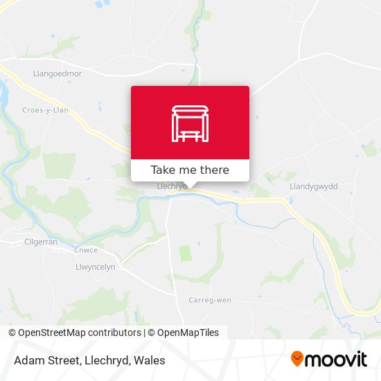Adam Street, Llechryd map