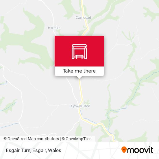 Esgair Turn, Esgair map