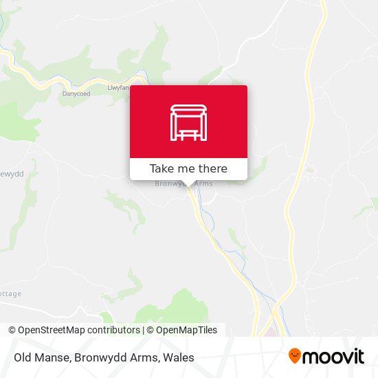 Old Manse, Bronwydd Arms map