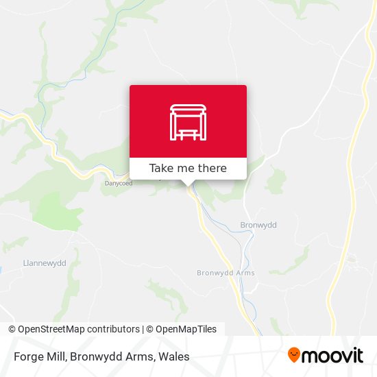 Forge Mill, Bronwydd Arms map