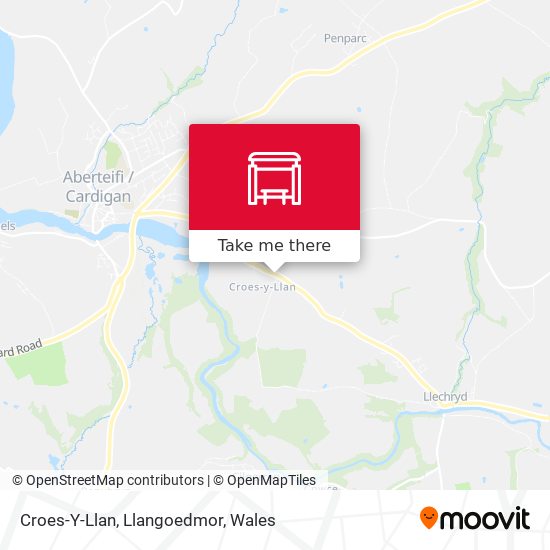 Croes-Y-Llan, Llangoedmor map