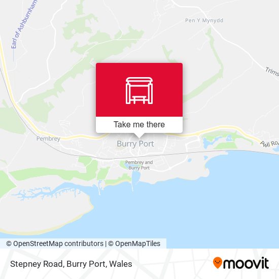 Stepney Road, Burry Port map