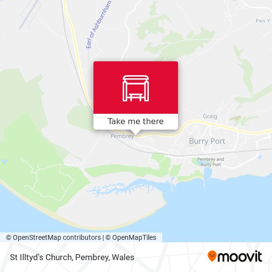 St Illtyd's Church, Pembrey map