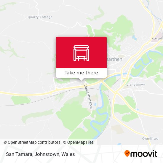 San Tamara, Johnstown map