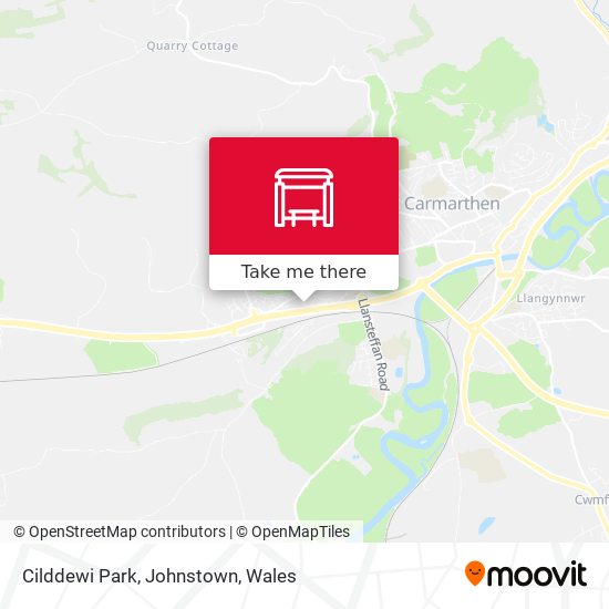 Cilddewi Park, Johnstown map