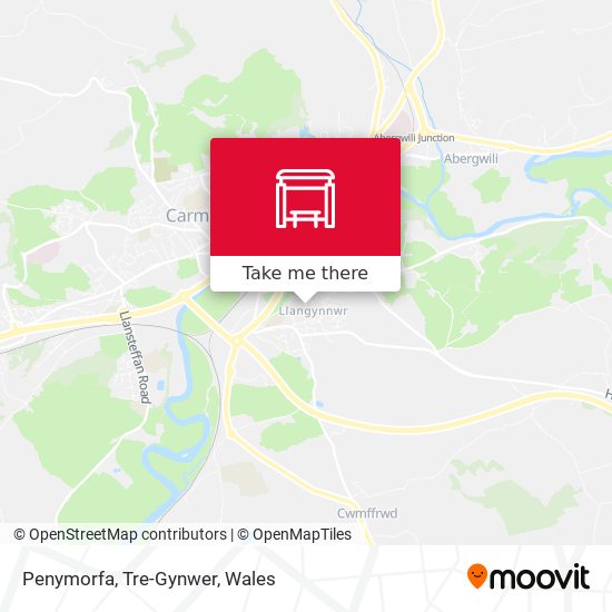 Penymorfa, Tre-Gynwer map