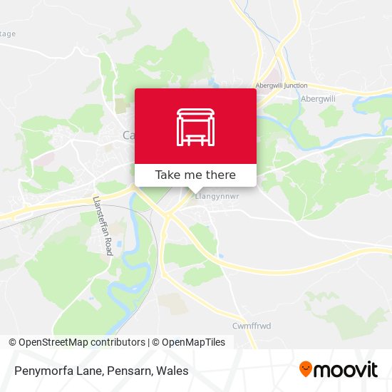 Penymorfa Lane, Pensarn map