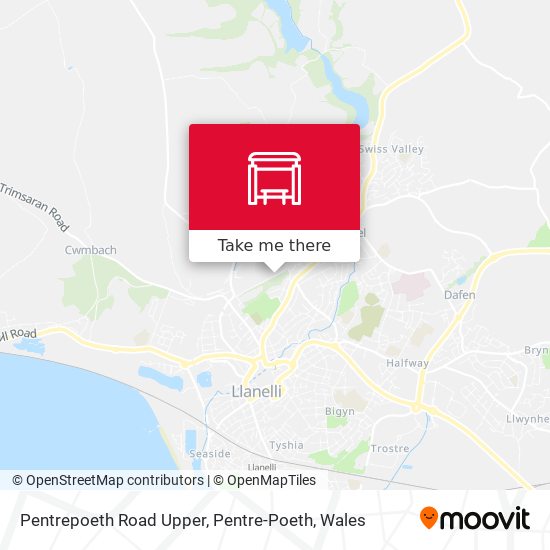 Pentrepoeth Road Upper, Pentre-Poeth map