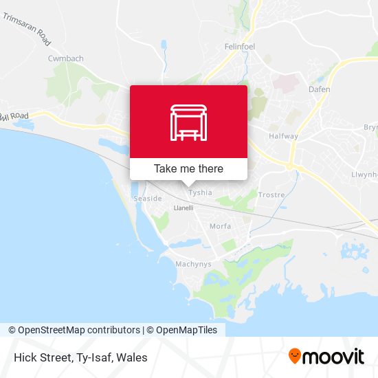 Hick Street, Ty-Isaf map