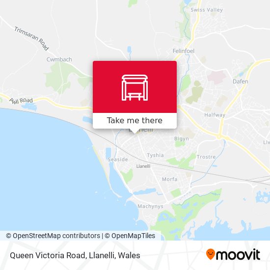 Queen Victoria Road, Llanelli map