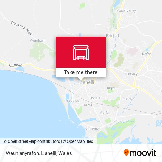 Waunlanyrafon, Llanelli map