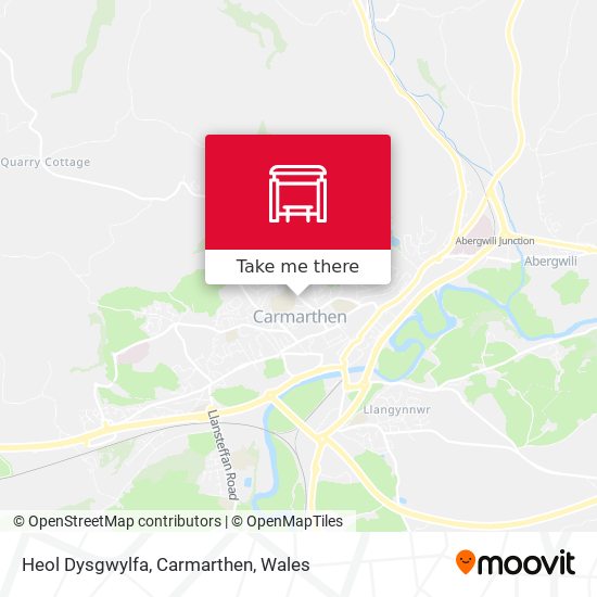 Heol Dysgwylfa, Carmarthen map
