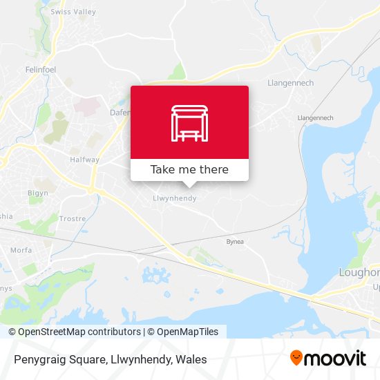 Penygraig Square, Llwynhendy map