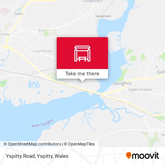 Yspitty Road, Yspitty map
