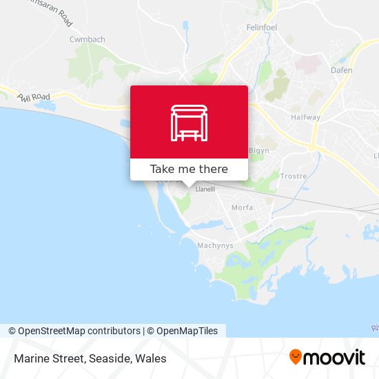 Marine Street, Seaside map